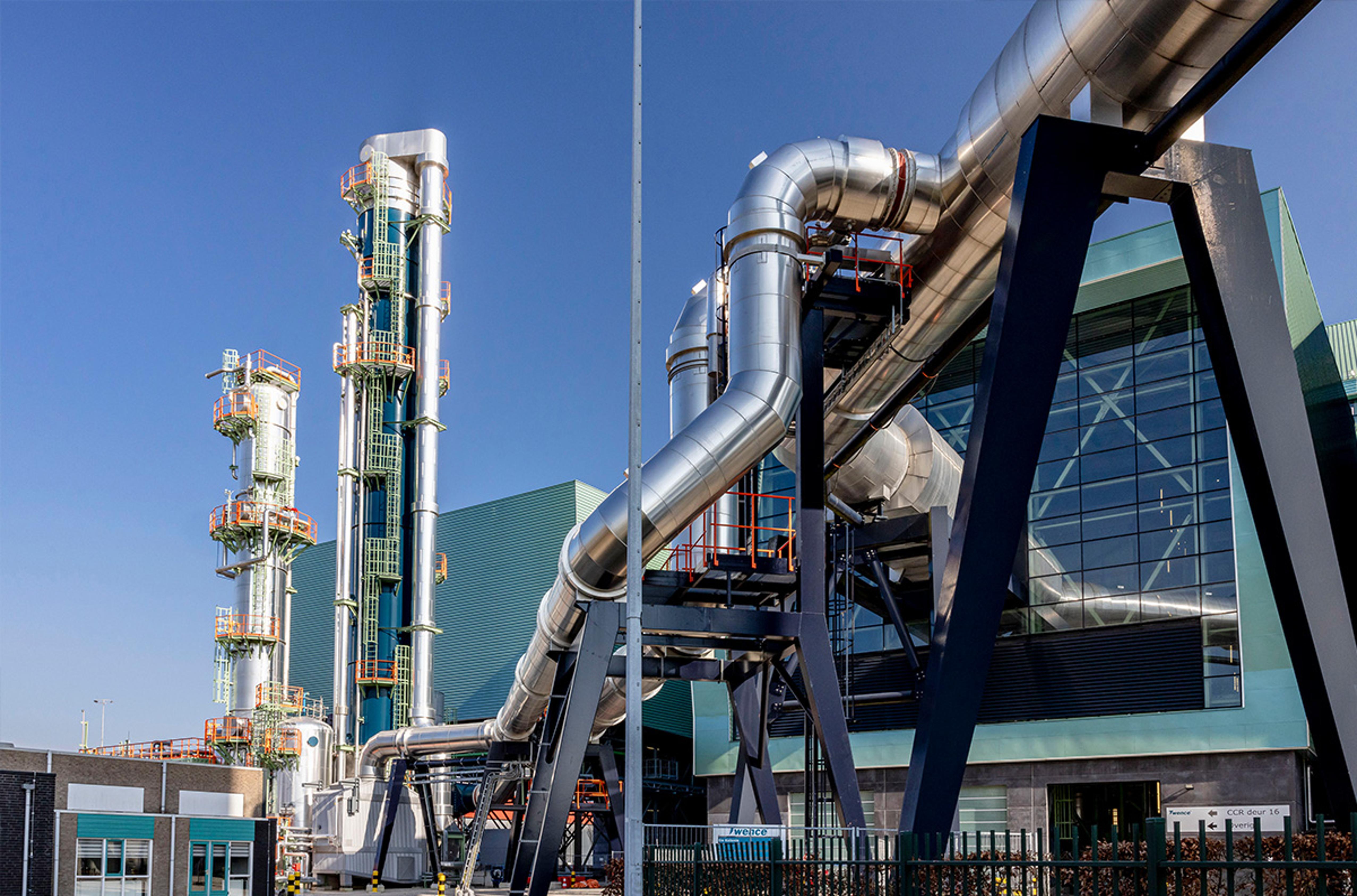 A large desalination plant.